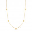 14KT GOLD BEADED NECKLACE-1