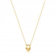 14KT GOLD HEART PADLOCK NECKLACE-1