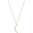 14KT GOLD STARGAZER NATURAL DIAMOND MOON NECKLACE-1