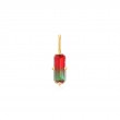 Gold Faceted Red Charm-1