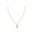 Gold Flower Power Rainbow Charm Necklace-1