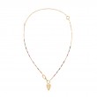 Gold Rainbow Love Charm Extender Necklace-1