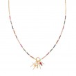 Gold Rainbow Glow Charm Necklace-1