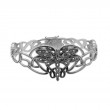 Sterling Silver Oxidized Dragonfly Bangle-1