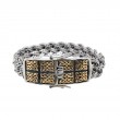 Sterling Silver 10k Norse Forge Dragon Weave Bracelet-1