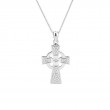 Sterling Silver Celtic Cross Medium Pendant-1