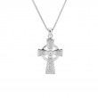 Sterling Silver Celtic Cross Medium Pendant-1