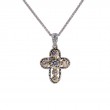 Sterling Silver 10k CZ Celtic Cross-1