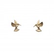 10k Yellow Hummingbird Stud and Butterfly Backing-1