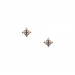 Sterling Silver 10k Celestial Stud Earrings-1