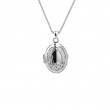 Sterling Silver 22k Gilded Claddagh Locket-1