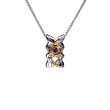 Sterling Silver Rhodium 10k Amethyst Rocks 'n Rivers Pendant-1