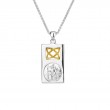 Sterling Silver 10k St. Christopher Small Pendant-1