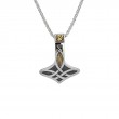 Sterling Silver 10k Thor`s Hammer Pendant Small-1