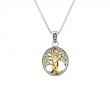 Sterling Silver 10k Tree of Life Pendant Small-1