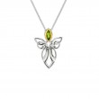 Sterling Silver 10k Guardian Angel Peridot pendant-1