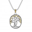 Sterling Silver 18k Tree of Life Pendant-1