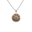 Sterling Silver 14k Gilded Celestial Pendant-1