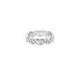 White Eternity Knot Lomond Ring Medium-1