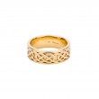 Yellow Celtic Love Knot Belston Ring-1