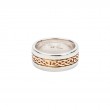 Rose Love Knot White Band Earn Ring-1