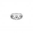 White Small Claddagh Ring-1