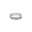 Sterling Silver Narrow Love Knot CZ Ring-1