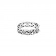 Sterling Silver Love knot with 8 interwoven CZ's Ring-1