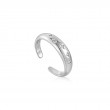 SILVER SCATTERED STARS ADJUSTABLE RING-1