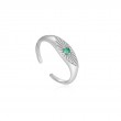 Malachite Evil Eye Adjustable Ring-1