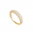 Gold Pavé Dome Ring-1