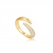 Gold Sparkle Wrap Adjustable Ring-1