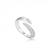 Silver Sparkle Wrap Adjustable Ring-1