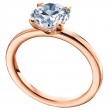 18 Karat Rose Gold Solitaire Band-1