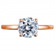 18 Karat Rose Gold Solitaire Band-3