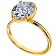 18 Karat Yellow Gold Engagement Ring-1