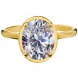 18 Karat Yellow Gold Engagement Ring-3