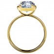 18 Karat Yellow Gold Engagement Ring-5