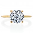 18 Karat Yellow Gold Engagement Ring-3