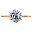 18-Karat Rose Gold Solitaire Engagement Ring-3