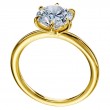 18-Karat Yellow Gold Solitaire Engagement Ring-1