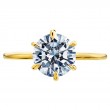 18-Karat Yellow Gold Solitaire Engagement Ring-3