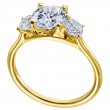 Three-Stone Yellow Gold Engagement Ring-1