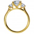 Three-Stone Yellow Gold Engagement Ring-5