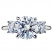 Three-Stone Platinum Engagement Ring-3