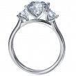 Three-Stone Platinum Engagement Ring-5