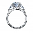 Three-stone Platinum Engagement Ring-5