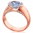 18 Karat Rose Gold Engagement Ring-1