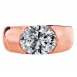 18 Karat Rose Gold Engagement Ring-3