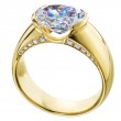 18 Karat Yellow Gold Engagement Ring-1